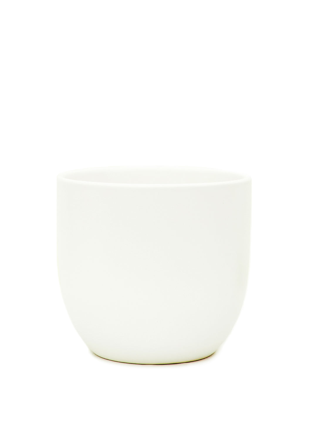 Rounded Ceramic Planter, White 7
