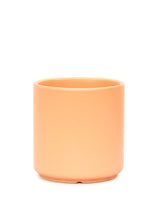 Load image into Gallery viewer, Cylindrical Ceramic Planter, Peach 7&quot; Wide
