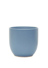 Load image into Gallery viewer, Rounded Ceramic Planter, Indigo 7&quot; Wide

